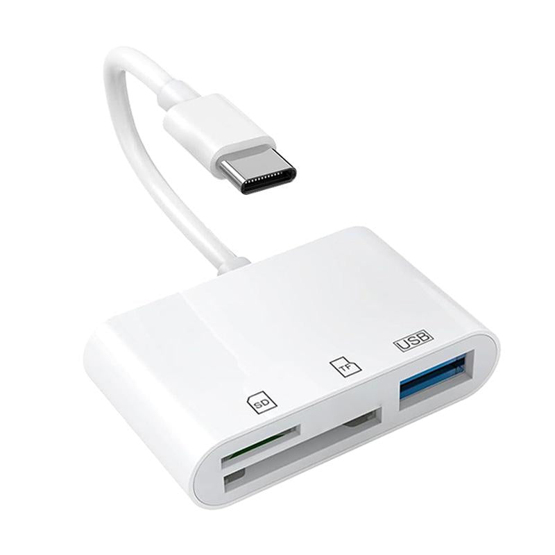 5-In-1 SD Card Reader for Iphone,Ipad,Android – Dual USB-C & Lightning Adapter, Supports Sd/Microsd/Usb 3.0, Fast Transfer, Plug & Play, No App Needed