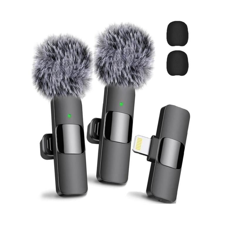Elevate Your Audio Experience with the Wireless Lavalier Microphone for iPhone/Android – Perfect for Tiktok, Youtube, Vlogging & Video Recording!