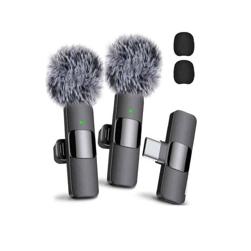 Elevate Your Audio Experience with the Wireless Lavalier Microphone for iPhone/Android – Perfect for Tiktok, Youtube, Vlogging & Video Recording!